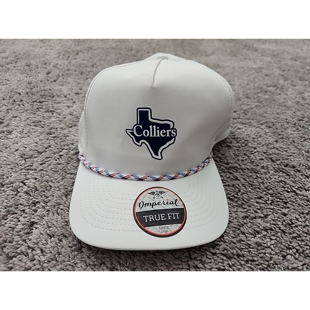 Colliers Texas State Outline Cap Mens OSFA Imperial True Fit Rope Snapback Golf